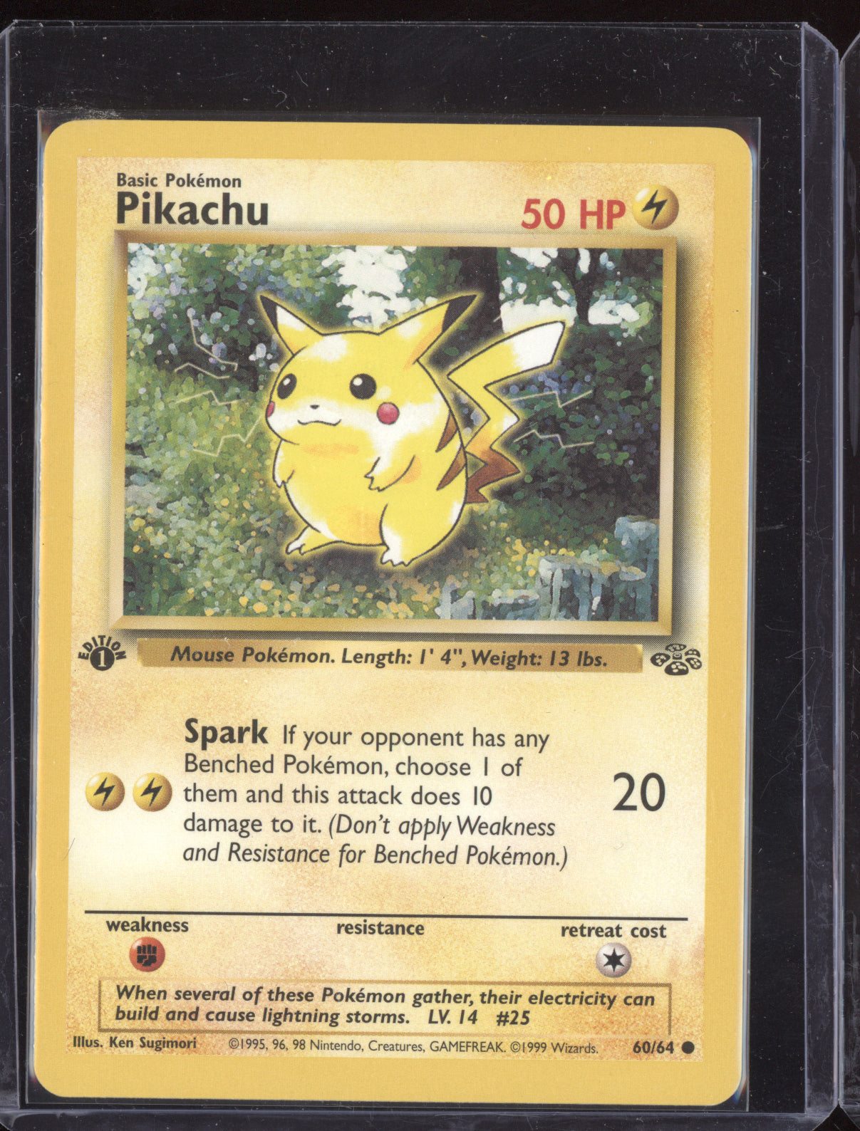 Pikachu 1999 Pokemon Jungle Common 060/64