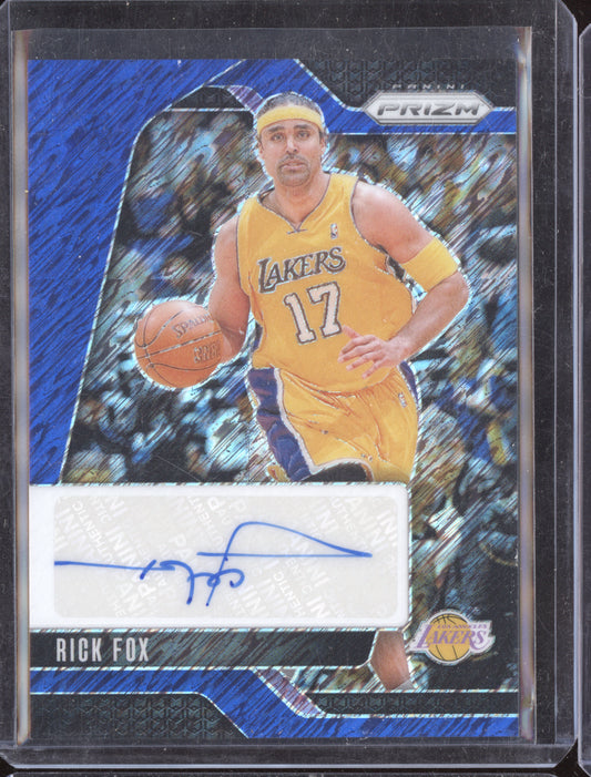 Rick Fox 2024-25 Panini Prizm Signatures Blue Shimmer Auto 7/25