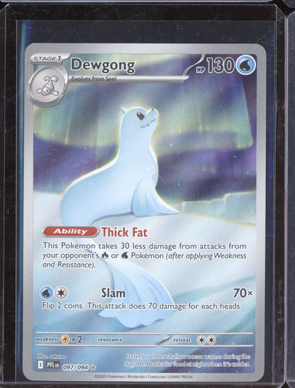 Dewgong 2025 Pokemon Phantasmal Flames Illustration Rare 097/094