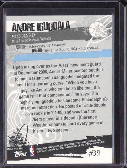 Andre Iguodala 2006-07 Topps Luxury Box Blue 47/49
