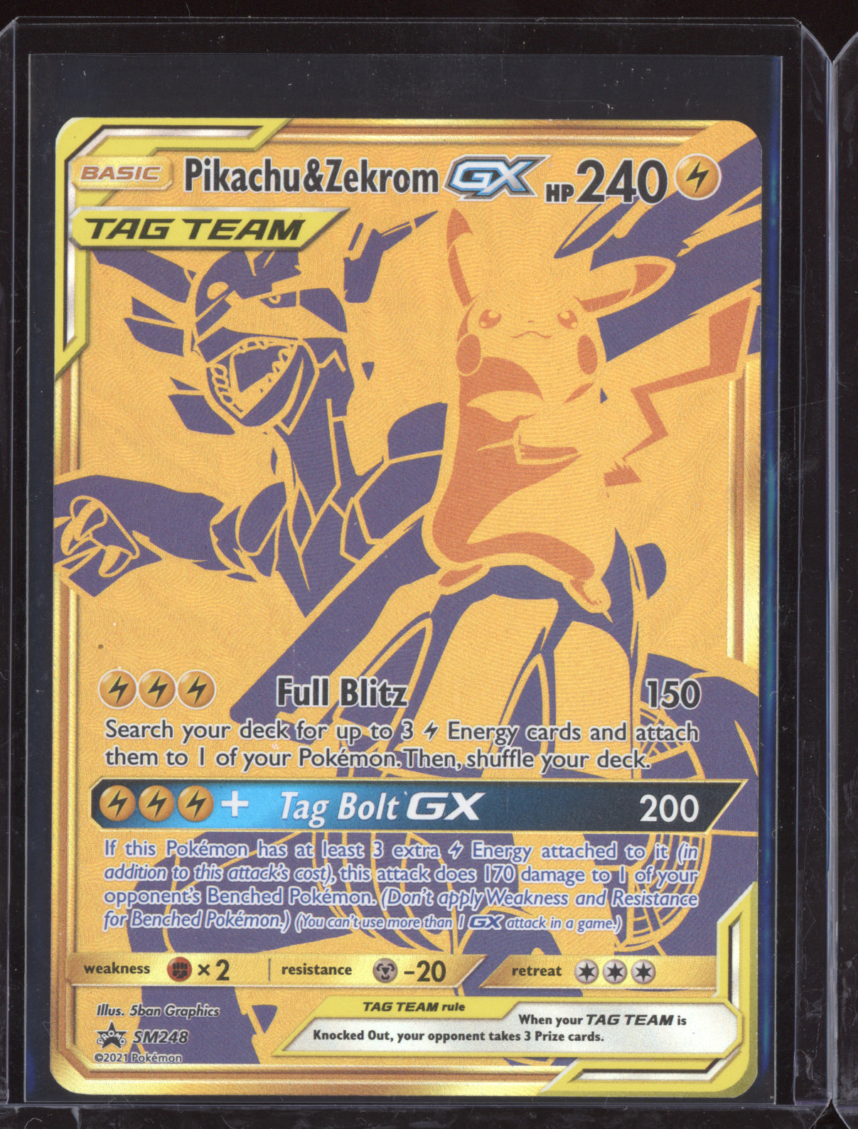 Pikachu & Zekrom-GX 2021 Pokemon Sun & Moon Promos Promo SM248