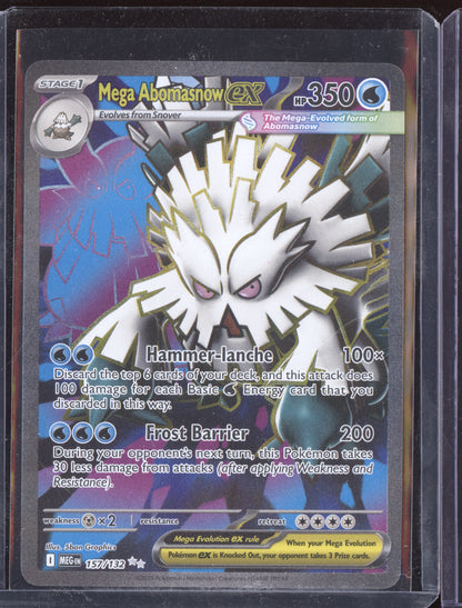 Mega Abomasnow ex 2025 Pokemon Mega Evolution Ultra Rare 157/132