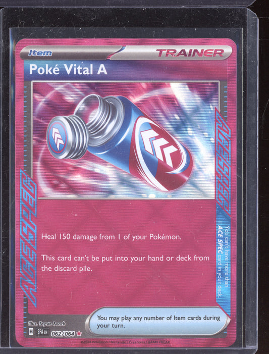 Poke Vital A 2024 Pokemon Shrouded Fable ACE SPEC Rare 062/064