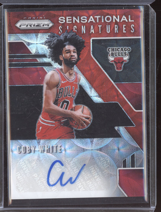 Coby White 2019-20 Panini Prizm Sensational Signatures Choice