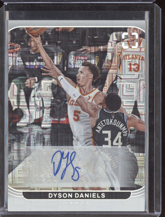 Dyson Daniels 2024-25 Panini Photogenic Maze Auto 12/25