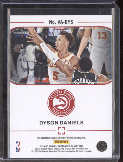 Dyson Daniels 2024-25 Panini Photogenic Maze Auto 12/25