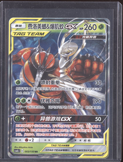 Buzzswole & Pheromosa GX 2023 Pokemon Chinese Tag Team 003/150