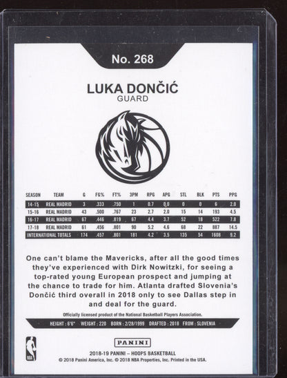 Luka Doncic 2018-19 Panini Hoops 268 RC