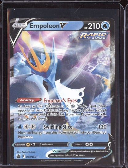 Empoleon V 2021 Pokemon Battle Styles Holo Rare V 040/163