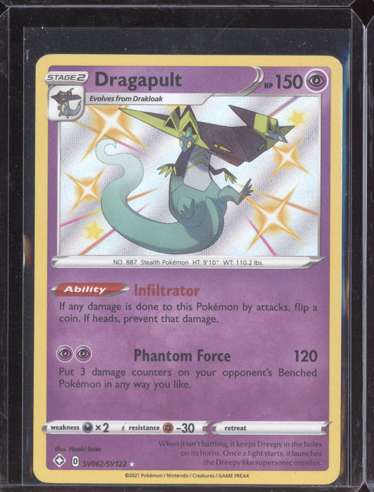 Dragapult 2021 Pokemon Shining Fates Shiny Rare SV062/SV122