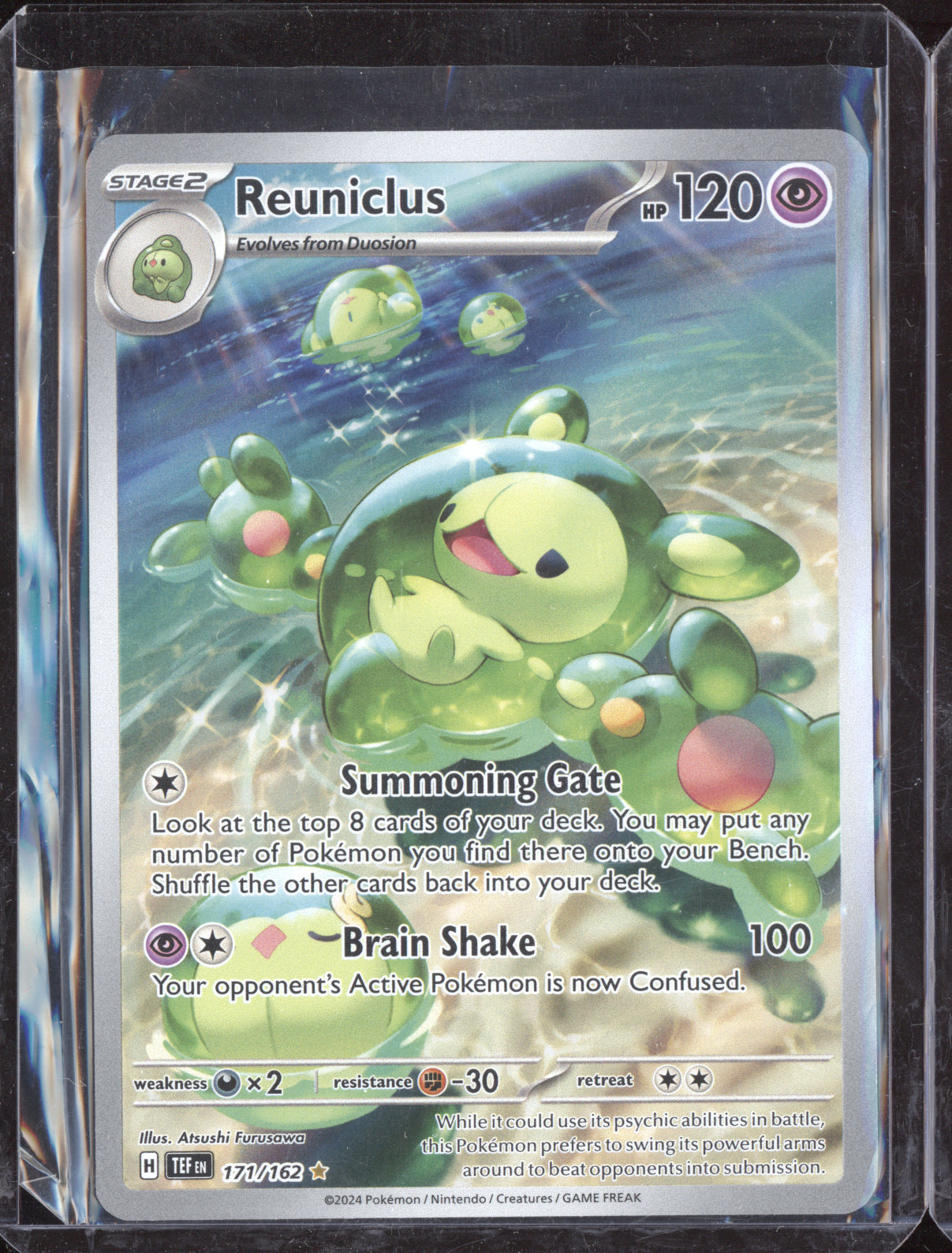 Reuniclus 2024 Pokemon Temporal Forces Illustration Rare 171/162