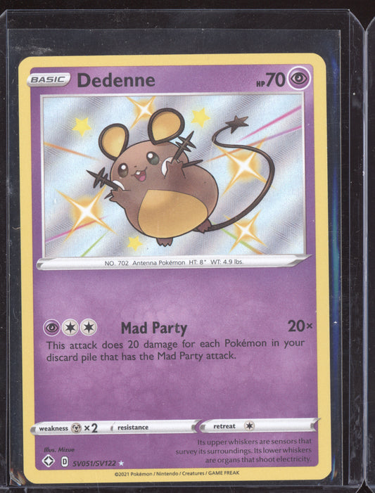 Dedenne 2021 Pokemon Shining Fates Shiny Rare SV051/SV122