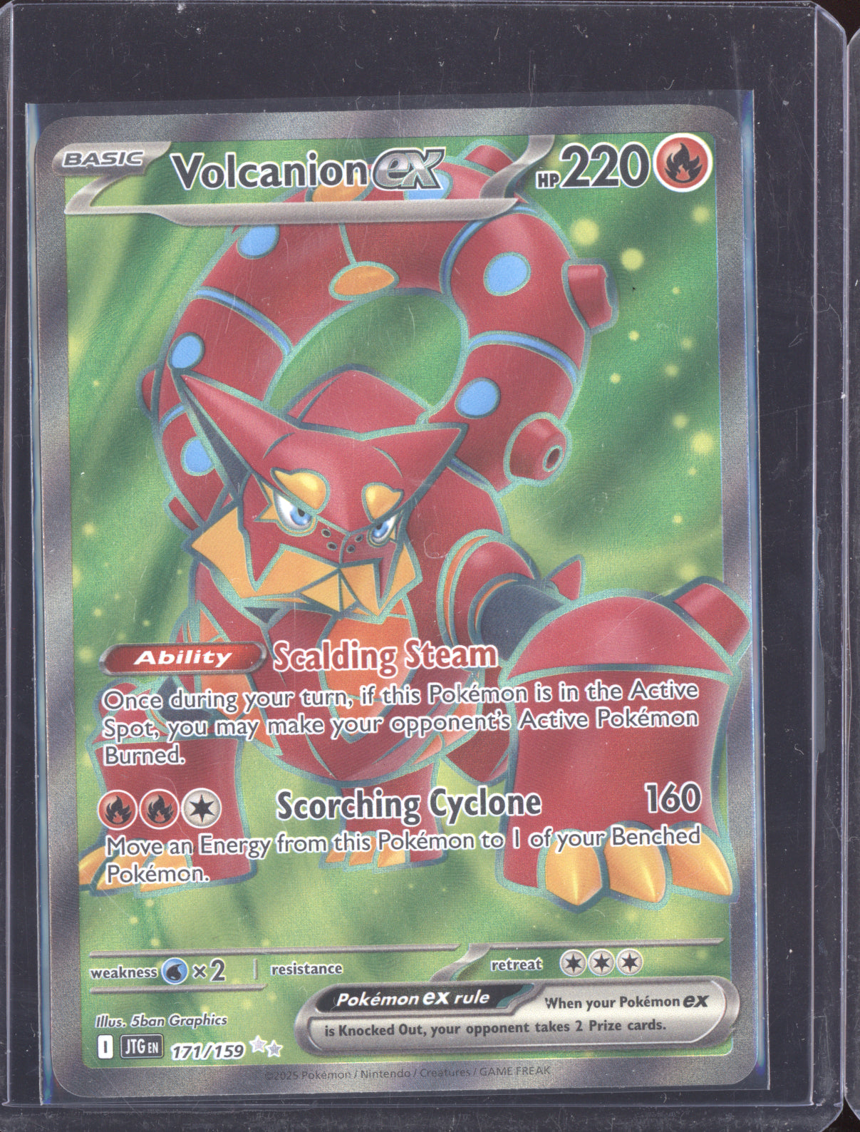 Volcanion ex 2025 Pokemon Journey Together Ultra Rare 171/180
