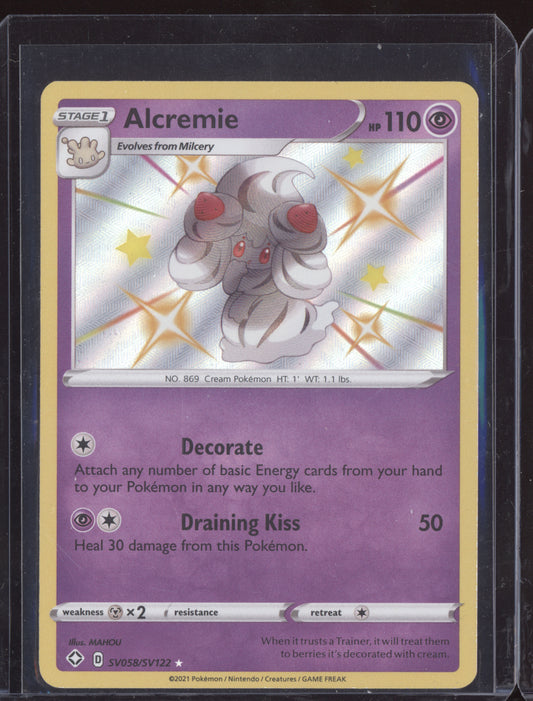 Alcremie 2021 Pokemon Shining Fates Shiny Rare SV058/SV122