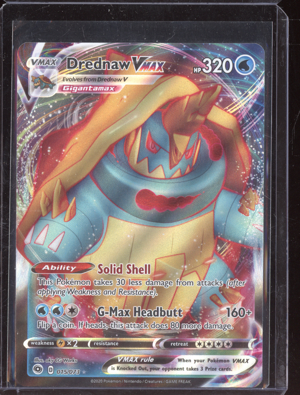 Drednaw VMAX 2020 Pokemon Champion's Path VMAX 015/073