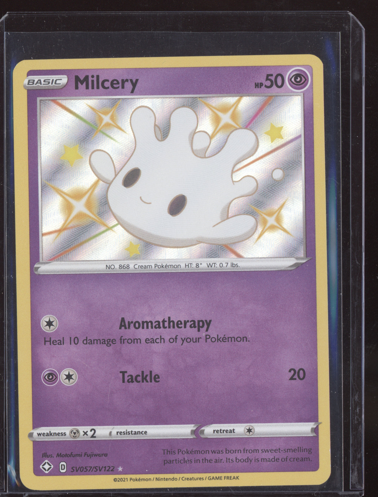 Milcery 2021 Pokemon Shining Fates Shiny Rare SV057/SV122