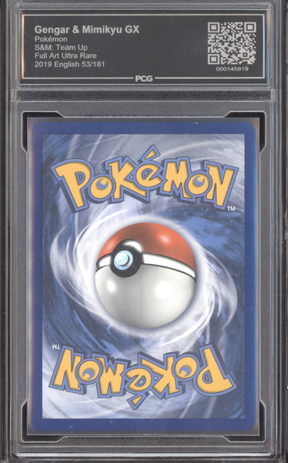 Gengar & Mimikyu GX 2019 Pokemon Sun & Moon Team Up 53/181 PCG 9