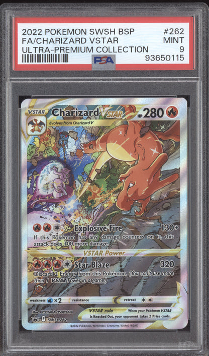 Charizard VStar 2022 Pokemon Black Star Ultra Premium Collection SWSH262 PSA 9