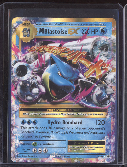 M Blastoise-EX Pokemon Evolutions EVO 2016 Rare Holo 22/108