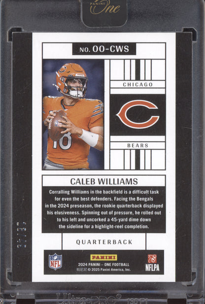 Caleb Williams 2024 Panini One Originals Red RC 13/49