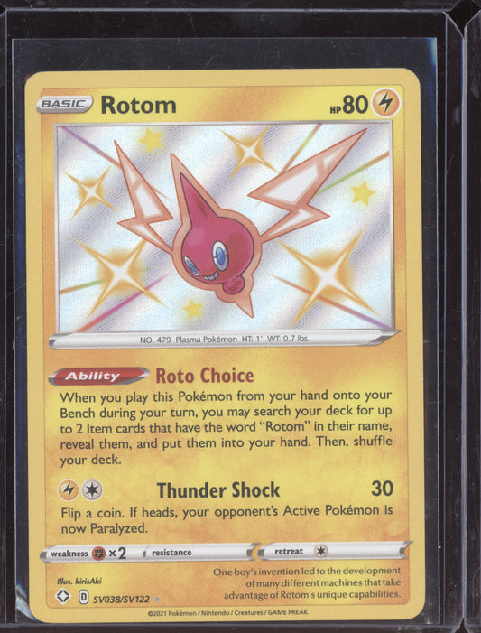 Rotom 2021 Pokemon Shining Fates Shiny Rare SV038/SV122