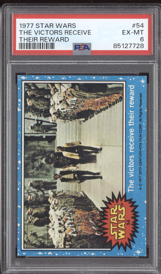 The Victors Receive Their Reward 1977 Star Wars  #54 PSA 6