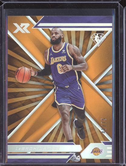LeBron James 2021 Panini Chronicles XR Orange 41/75
