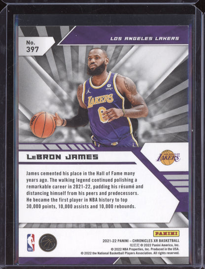 LeBron James 2021 Panini Chronicles XR Orange 41/75