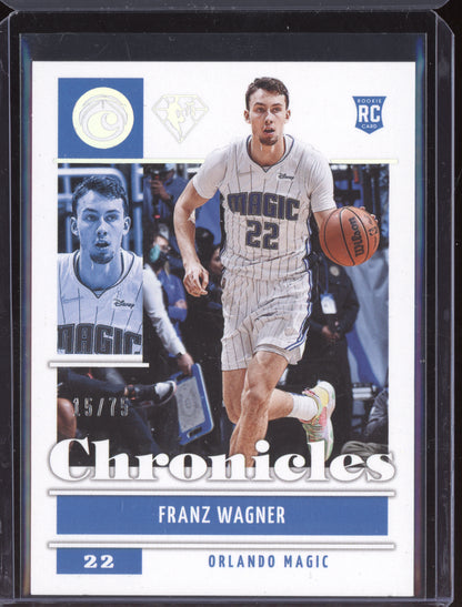 Franz Wagner 2021 Panini Chronicles 75th RC 15/75
