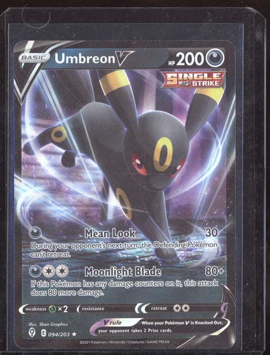 Umbreon V 2021 Pokemon Evolving Skies 094/203