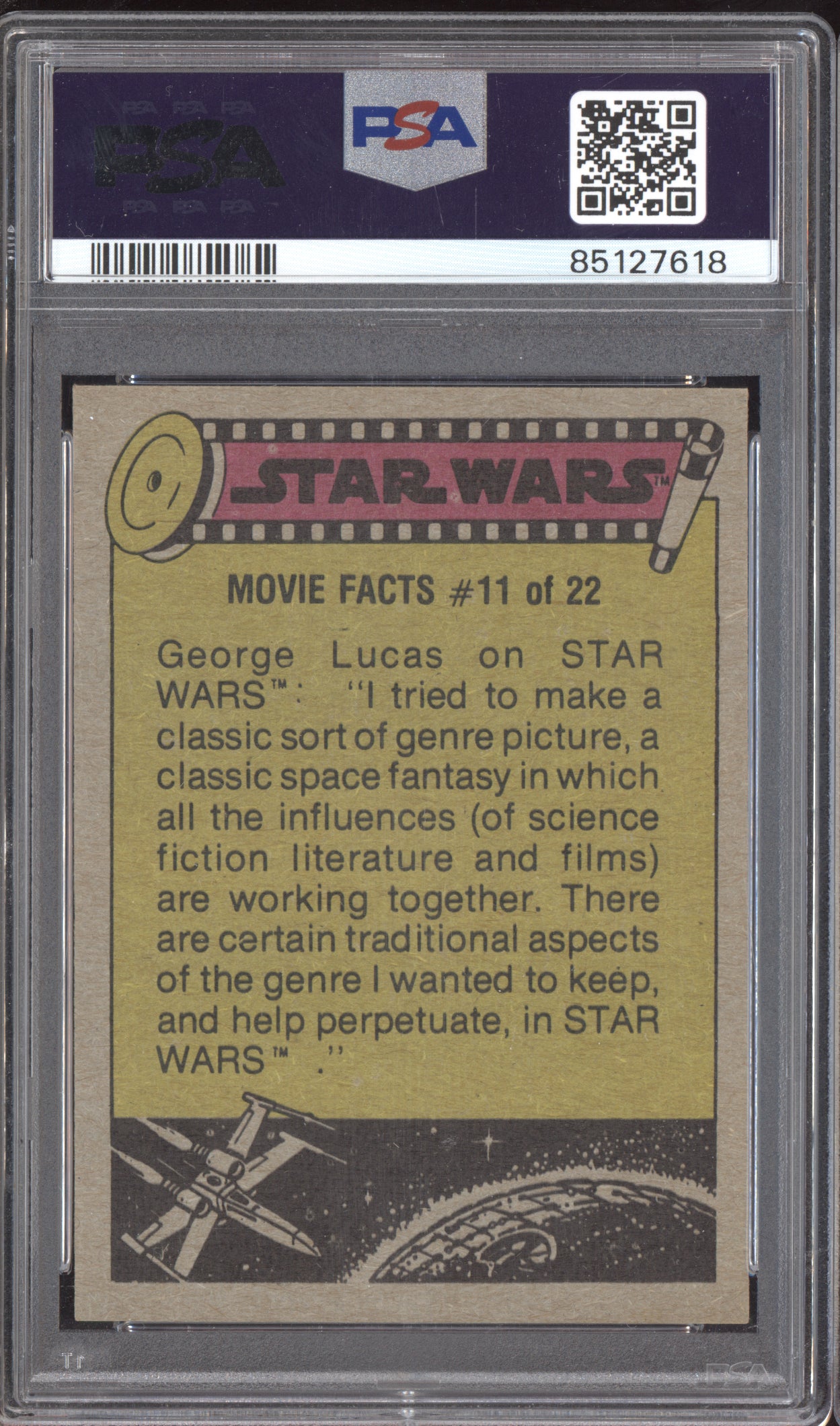 Han & Leie Quarrel About The Escape Plan 1977 Star Wars  #216 PSA 6