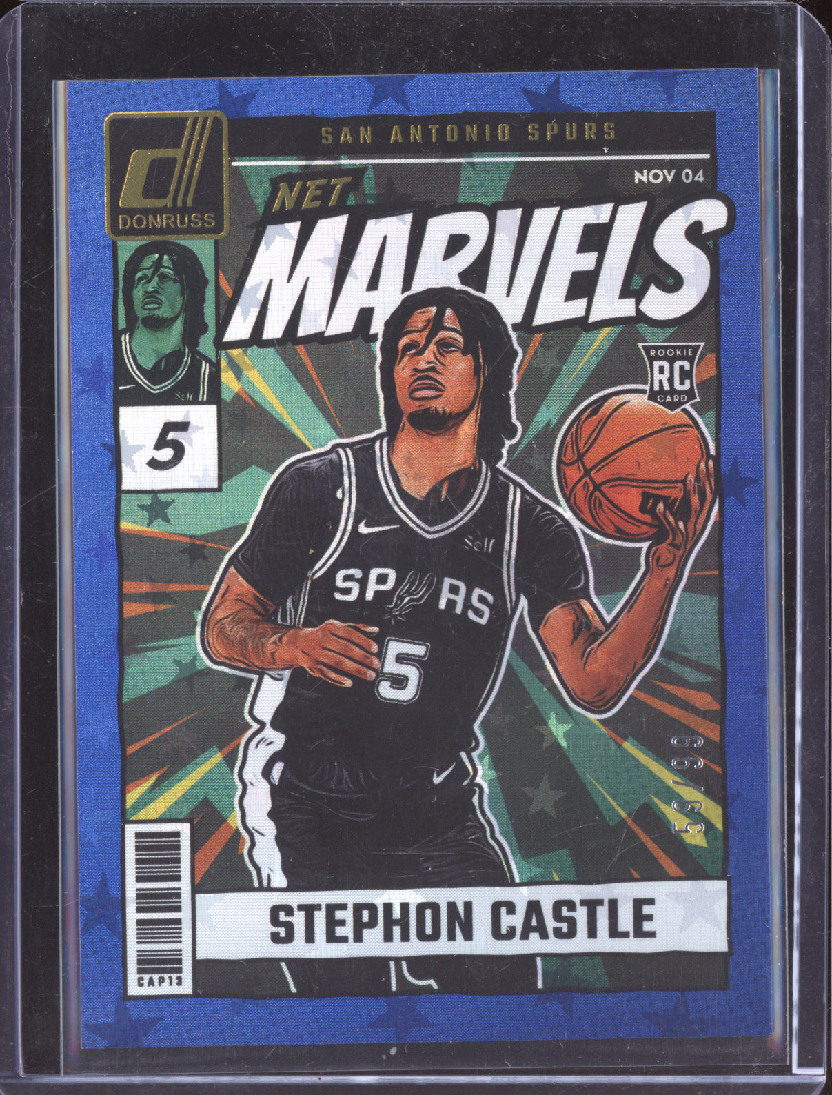 Stephon Castle 2024-25 Panini Donruss Net Marvels Blue Stars RC 59/99