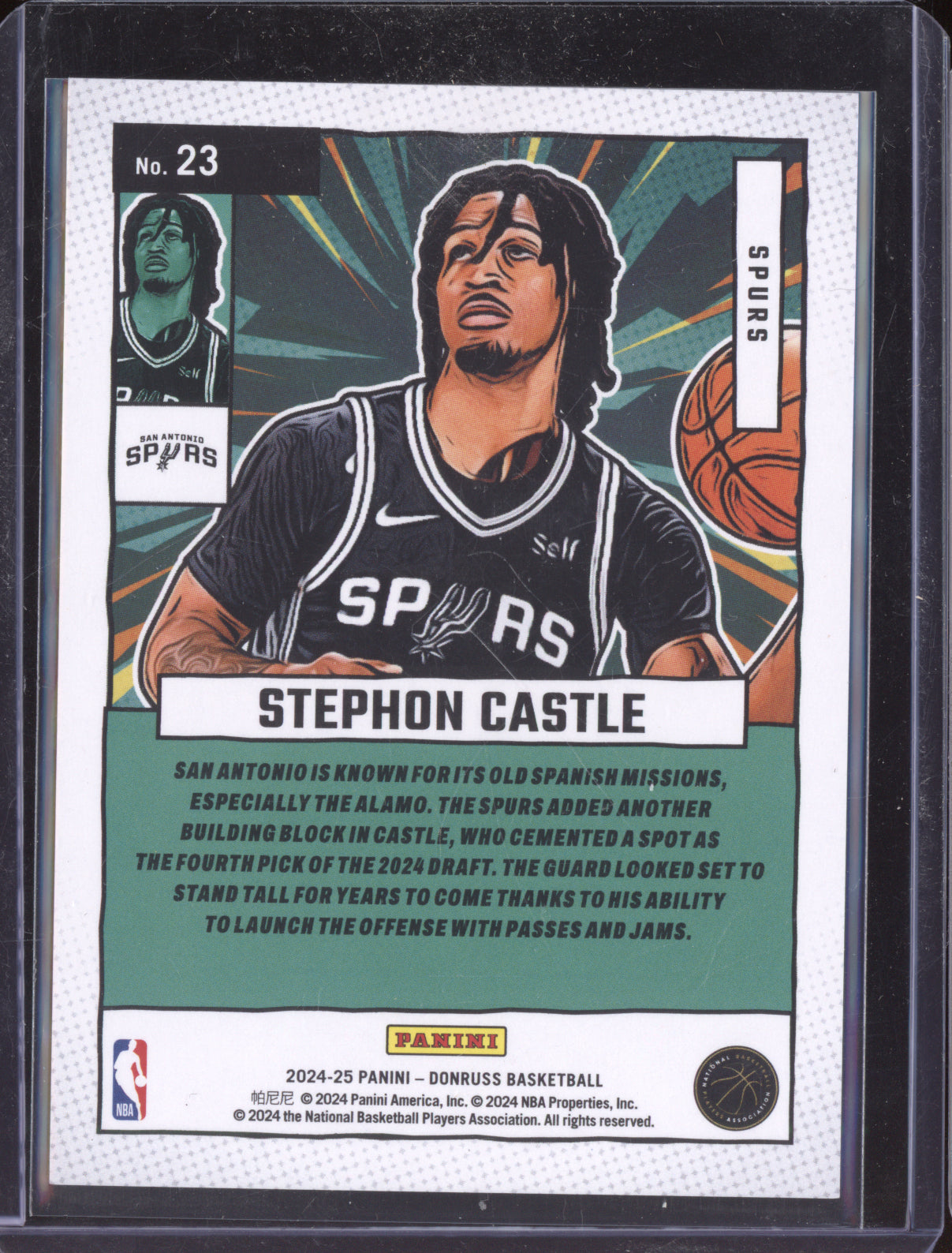 Stephon Castle 2024-25 Panini Donruss Net Marvels Blue Stars RC 59/99