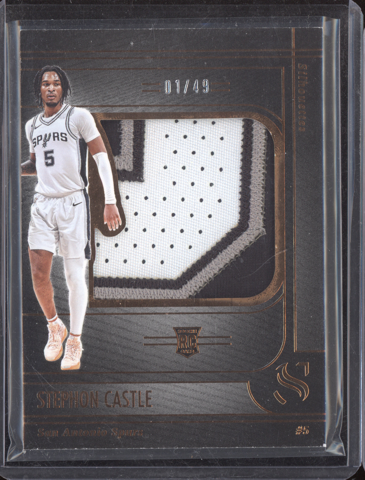 Stephon Castle 2024-25 Panini Silhouette Patch RC 1/49