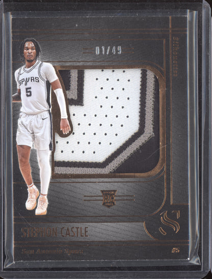 Stephon Castle 2024-25 Panini Silhouette Patch RC 1/49