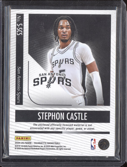 Stephon Castle 2024-25 Panini Silhouette Patch RC 1/49