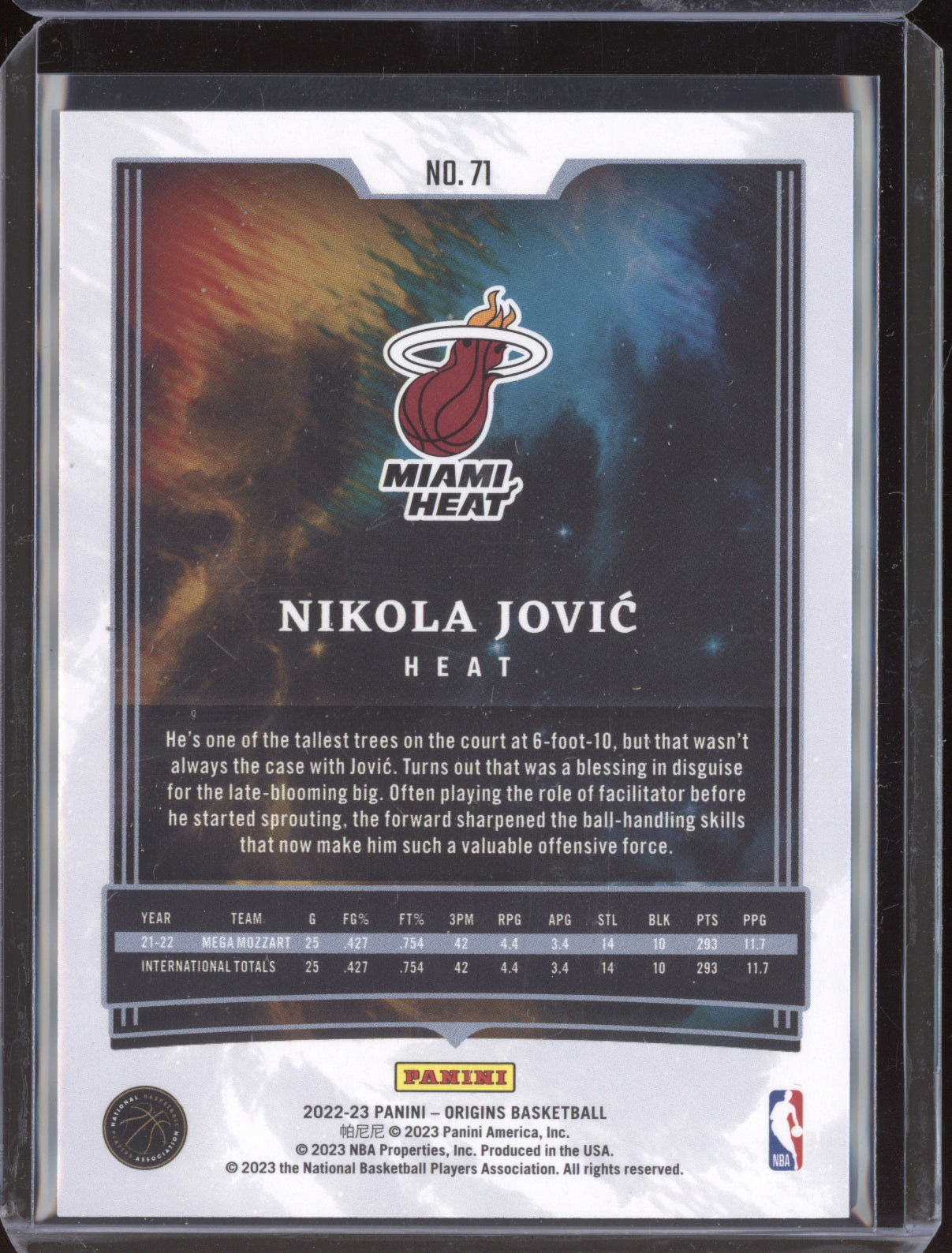 Nikola Jovic 2022-23 Panini Origins Green RC 2/5
