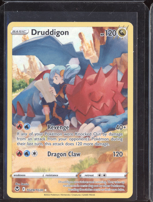Druddigon 2022 Pokemon Silver Tempest TG09/TG30