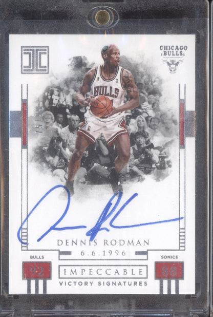 Dennis Rodman 2017-18 Panini Impeccable Victory Signatures 75/99