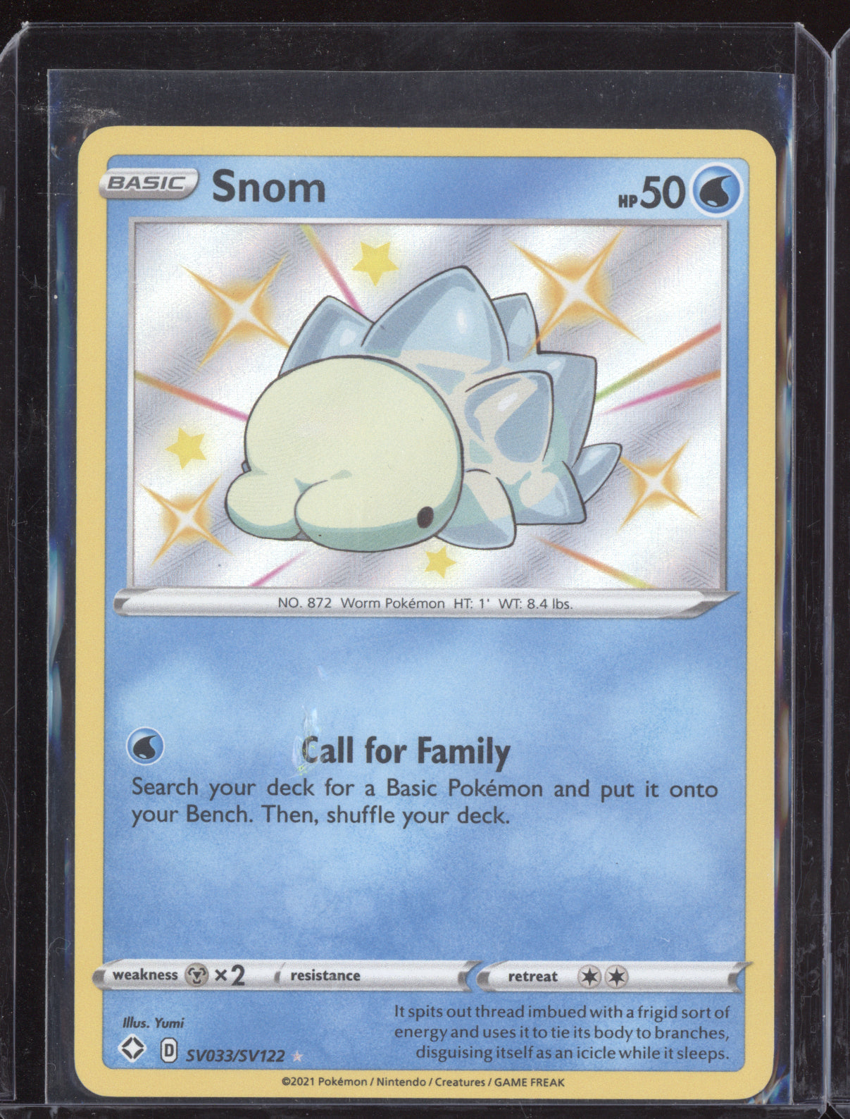 Snom 2021 Pokemon Shining Fates Shiny Rare SV033/SV122