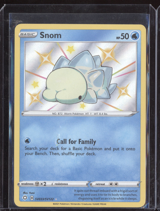 Snom 2021 Pokemon Shining Fates Shiny Rare SV033/SV122