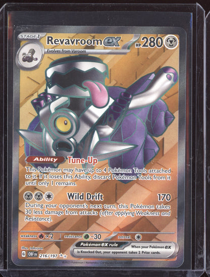 Revavroom ex 2023 Pokemon Obsidian Flames Ultra Rare 216/197