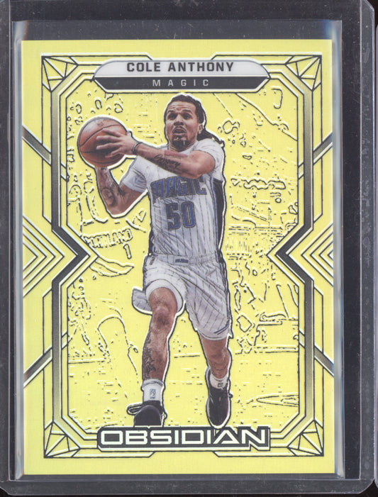 Cole Anthony 2024 Panini Obsidian Gold Flood 10/10