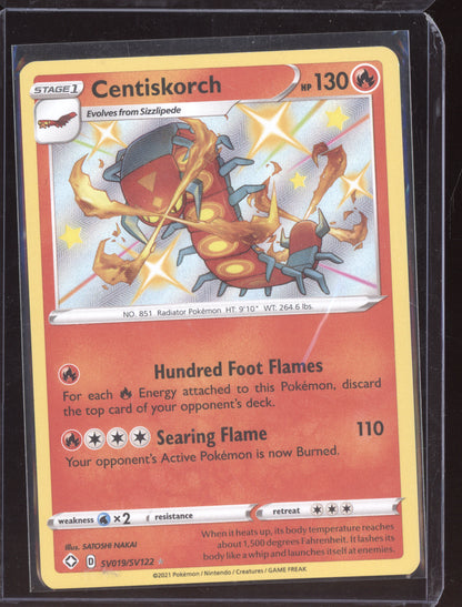 Centiskorch 2021 Pokemon Shining Fates Shiny Rare SV019/SV122