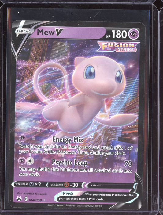 Mew V 2023 Pokemon Crown Zenith Holo Rare V 060/159