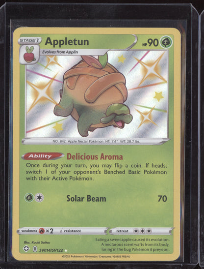 Appletun 2021 Pokemon Shining Fates Shiny Rare SV014/SV122