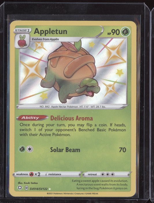 Appletun 2021 Pokemon Shining Fates Shiny Rare SV014/SV122