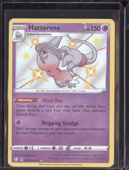 Hatterene 2021 Pokemon Shining Fates Shiny Rare SV056/SV122