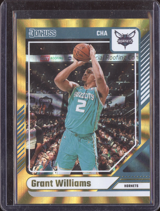 Grant Williams 2024 Panini Donruss Gold Laser 04/10