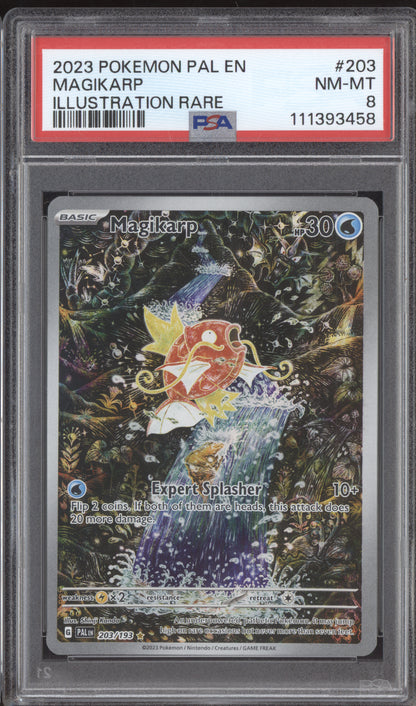 Magikarp 2023 Pokemon Paldea Evolved Illustration Rare 203/193 PSA 8
